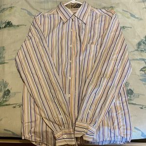 👕 R&G LONDON COLORFUL STRIPE DRESS SHIRT